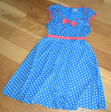 LINDY BOP POLKA DOT BLUE PINK