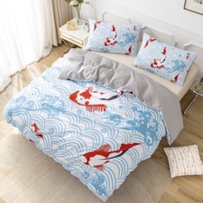 3D Japanese Water Wave Koi