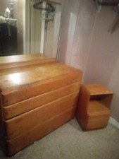dressing table with mirror