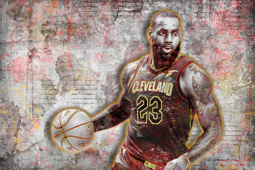 Lebron james poster - lebron,