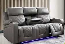 Florida 3 Seater Black/Grey or