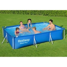 Swimming Pool Bestway Steel Pro 2.17ft Above Ground 3,979 Litres Rectangle LARGE