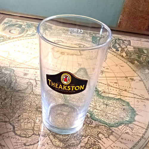 Theakston branded pint - theakston,