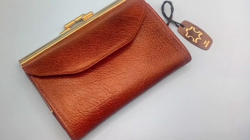 Unused vintage brown leather - unused,