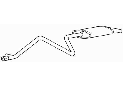 Quality rear exhaust silencer - quality,