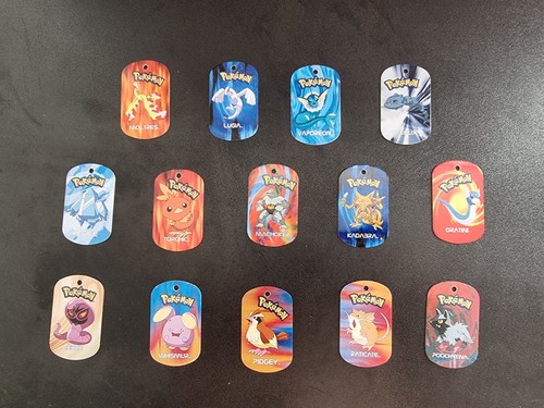 Pokemon metal tags x14 - ,