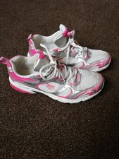 EVERLAST Jog II 30 Womens White Pink Running Gym Trainers Shoes Size UK 6 39.5