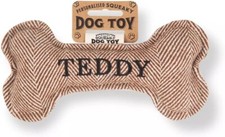 Squeaky Dog Toy Bone Shaped – Pre-Personalised with Dog Names & Breeds
