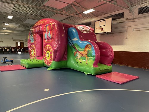 Inflatable bouncy castle - castle, with