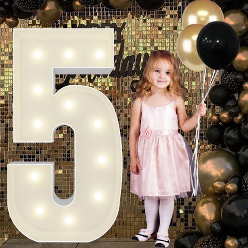 4ft marquee light numbers - marquee,