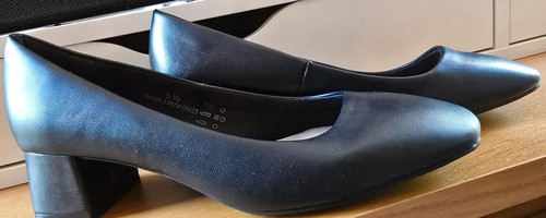 Low blocked heel shoes - , (wide