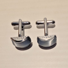 Bvlgari Cufflinks Silver Tone