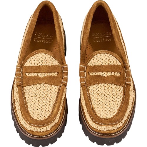 Bass tan larson loafers - bass,