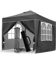 3x3M Grey Pop Up Gazebo With