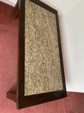 Wenge Hardwood Coffee Table, Solid Wood And Brazilian Granite