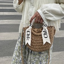 Large Straw Woven Bag Handbag Beach Vacation Handbag Women's Woven Bag Tote Bag