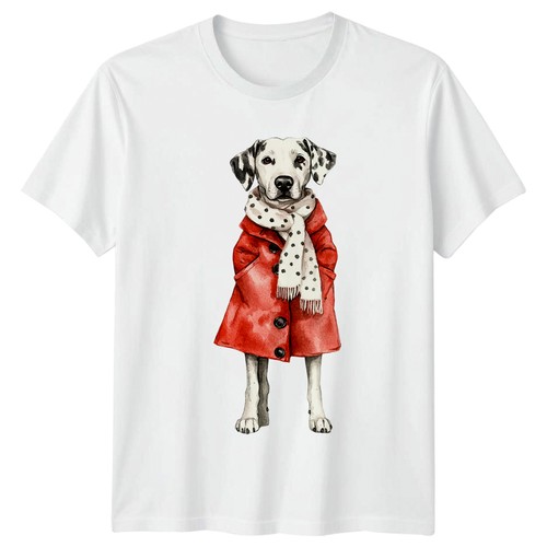 Cute watercolour dalmatian - cute,