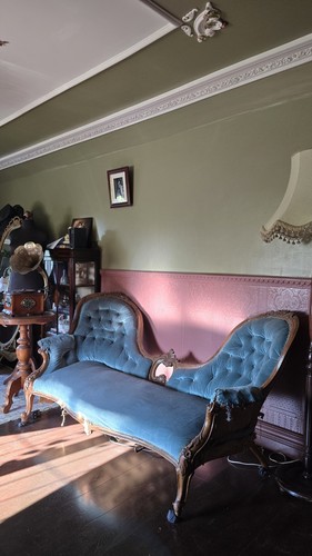 Antique victorian settee - antique,