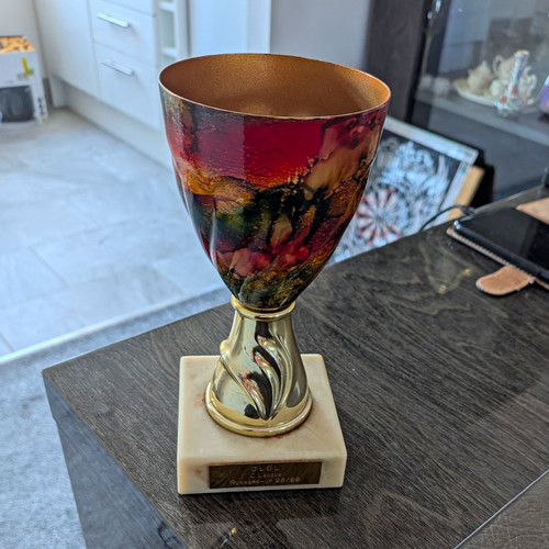Football trophy cup gold metal - trophy,