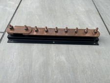 Furse Copper Earth Bar 6 Way With Disconnector Link 50mm x 5mm M10 Studs