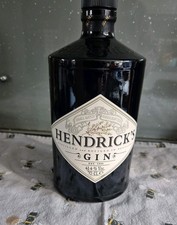Empty 1 x HENDRICKS Gin Bottle