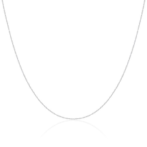 9ct white gold singapore chain - 9ct,