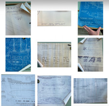 Large Job Lot HMSO Ship & model Blueprints – Cutty Sark, HMS Victory Golden Hind