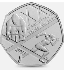 Very rare 2014 Commonwealth Games Glasgow 50p Coin