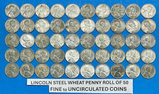 STEEL Wheat Penny Roll Lot of