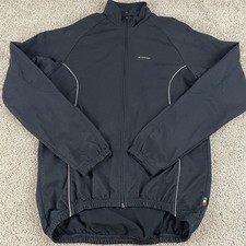 De Marchi Men's Cycling Jersey Men’s XL Black Full Zip Italy E216