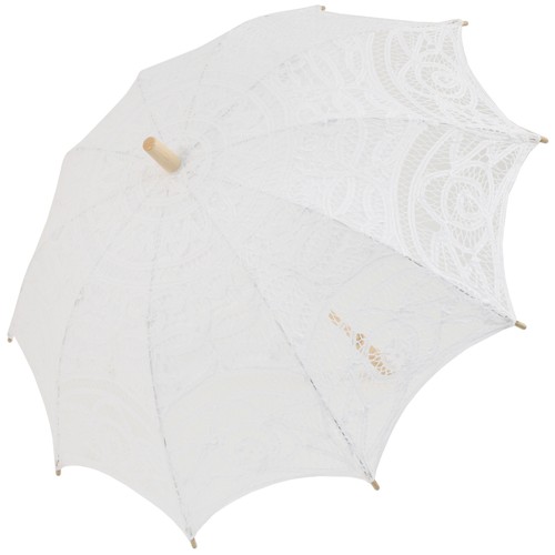Louisa lace parasol white - -,