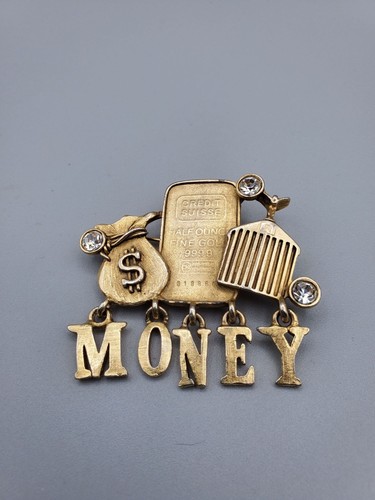 Gold tone car - gold, cash