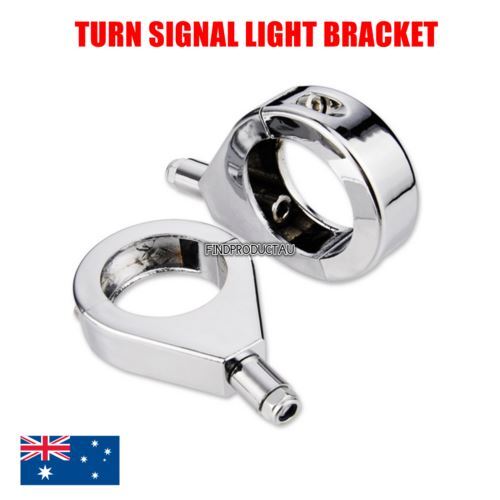 Chrome turn signal light fork - signal,
