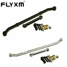 FLYXM Alu Steering Link Arm Silver for 1:10 RC Rock Crawler Car Axial AX10 SCX10