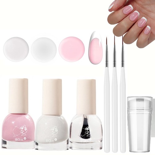French manicure nail polish - french,