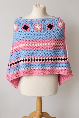 Handmade crochet poncho - crochet,