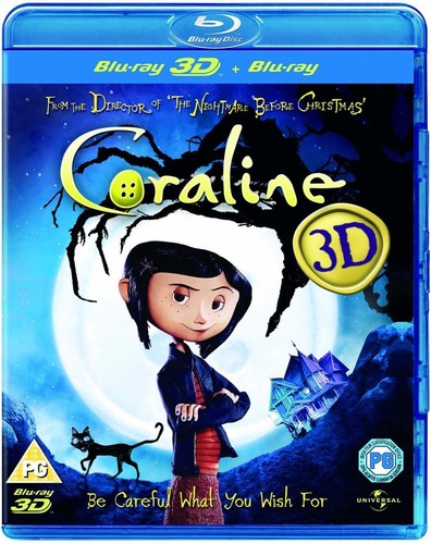 Coraline blu ray - 3d, &
