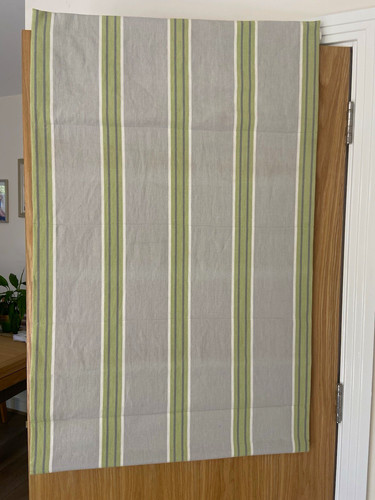Striped fabric roman - fabric, blind