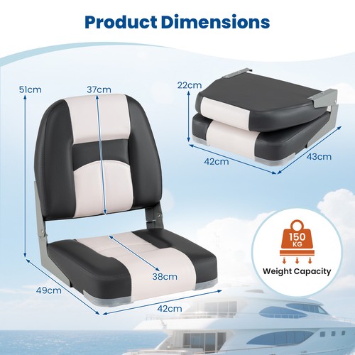 Pack folding low back boat - pack,