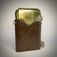 Rare Thorens 101 Side-Fill Lighter – Patent 137508 – Buckram Wrap c.1920s