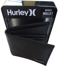 Hurley Leather Embossed Bi-Fold Wallet