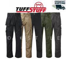 CARGO COMBAT TUFF STUFF WORK TROUSER TOUGH KNEE PAD TROUSERS HEAVY DUTY ALL SIZE