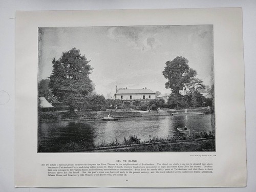 Old vintage print 1899 queens - vintage,