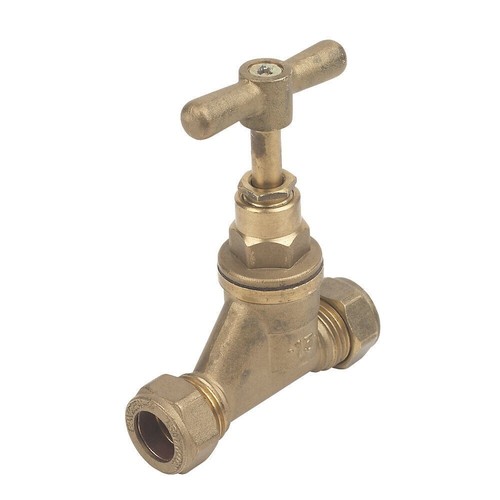 15mm brass stopcock - 15mm,
