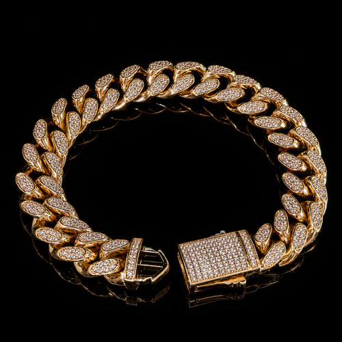 Heavy mens miami cuban curb - cuban,
