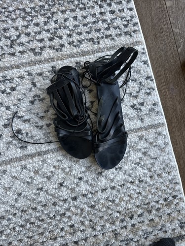 Ancient greek sandals - sandals, black