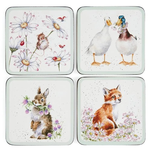 Wrendale coasters wildflowers - coasters,
