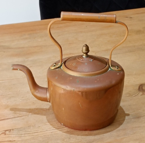 Vintage pint copper kettle - pint,