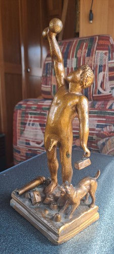 Antique spelter naked