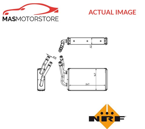 Heater radiator exchanger lhd - exchanger,